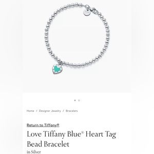Love Tiffany Blue® Heart Tag Bead Bracelet